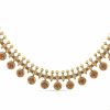 TARINIKA Tarinika Antique Gold Arpana Cz Short Necklace With Beads Design - Jewelry Set For Women Perfect For Ethnic Occasions | Indian Jewelry Sets For Women | 1 Year Warranty* Jewelry Sets