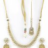 Priyaasi Priyaasi Indian Choker Jewelry Set For Women | Necklace Set For Women | Gold-Plated | Brass Metal | Indian Bridal Jewelry Set For Wedding | Bollywood Jewelery Set Jewelry Sets