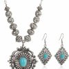 Montana West Rustic Couture'S Western Jewelry Set For Women Cowgirl Vintage Western Necklace Earring Jewelry Sets