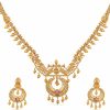 TARINIKA Tarinika Antique Gold Plated Kanti Short Necklace Set With Peacock Design - Indian Jewelry Sets For Women | Perfect For Casual Occasions | Traditional South Indian Necklace | 1 Year Warranty* Jewelry Sets