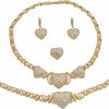 Giffor Giffor 14K Gold Plated Jewelry Set For Women Mothers Day Gifts 4 Pack Jewelry Sets