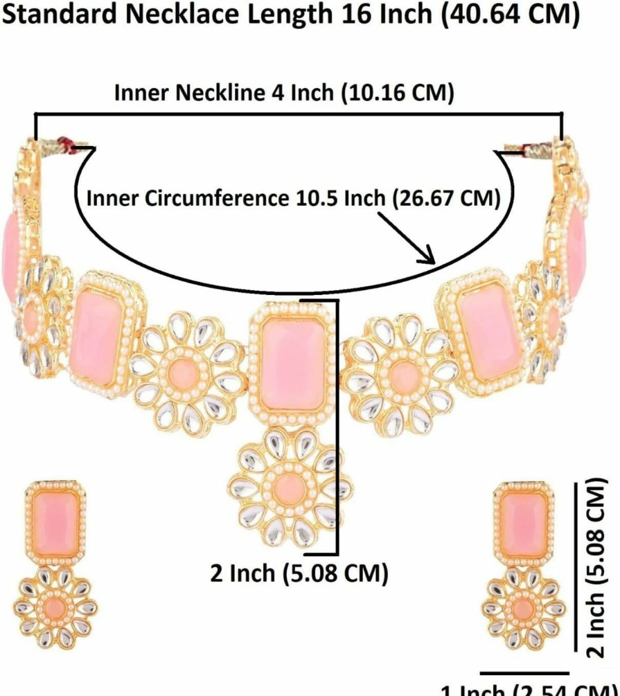 Efulgenz Efulgenz Indian Crystal Jewelry Set Bollywood Bridal Austrian Rhinestone Choker Necklace Dangle Earrings With Maang Tikka Head Chain Wedding Jewelry For Women Jewelry Sets