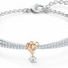 SWAROVSKI Swarovski Lifelong Heart Necklace, Earrings, And Bracelet Crystal Jewelry Collection, Rose Gold & Rhodium Tone Finish Jewelry Sets