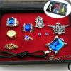 HiRudolph Cosplay Black Butler Ciel Sebastian Ring Necklace Earring Studs Set Jewelry Sets