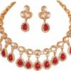 Sunsoul Sunsoul By Touchstone Indian Bollywood Handcrafted Traditional Royal Mughal Kundan Polki Colorful Wedding Designer Jewelry Necklace Set In For Women. Jewelry Sets