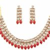 Touchstone Touchstone Indian Bollywood Handcrafted Traditional Royal Mughal Kundan Polki Meenakari Enamel Colorful Wedding Designer Jewelry Necklace Choker Set In Gold Or Silver Tone For Women. Jewelry Sets