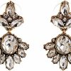 GYAYA Gyaya Golden Tone Jewelry Sets Rhinestone Crystal Drop Dangle Earrings Or Statement Necklace Jewelry Sets