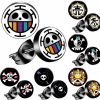 MARSALIA One Piece Anime Earrings For Women Men Stud Earring For Japanese Animes Funs 6 Pairs (Set 2) Jewelry Sets