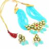 Generic Andywars Fashion Kundan Choker Necklace Set With Earrings Indian Festive Jewelry Set Gifts For Her Indian Jewellery Jewelry Sets