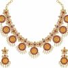 Aheli Aheli Indian Ethnic Wedding Wear Necklace Set Jewelry Sets