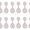 ZHUWE I Can'T Say\"I Do\" Without You | 1 4 6 8 Sets Bridesmaid Jewelry Sets For Women Girls 14K Gold Or Rose Gold Plated Teardrop Dangle Earring For Wedding Gifts Jewelry Sets