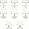 Amazon Bridesmaid Jewelry Set For Wedding, 18K Gold/Rose Gold/Silver Plated Pentagon Flower Pendant With Faux Pearl Necklace Earring Bracelet Set For Women Girls "I Can'T Say \"I Do\" Without You" Gift Jewelry Sets