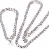 Yonisun Yonisun 925 Sterling Silver Bracelet And Necklace Sets Zbs058 Jewelry Sets