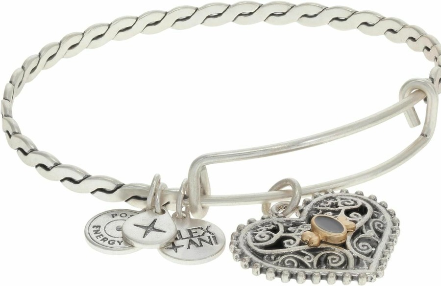 Alex and Ani Alex And Ani Antique Heart Charm Bangle Jewelry Sets