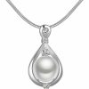 ROUSHUN Roushun Fashion 925 Sterling Silver Jewelry Set Crystal & Simulated Pearls Ring Earrings Necklace Jewelry Sets For Women Jewelry Sets