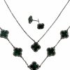 Generic 925 Sterling-Four Leaf Clover Jewelry Jewelry Sets