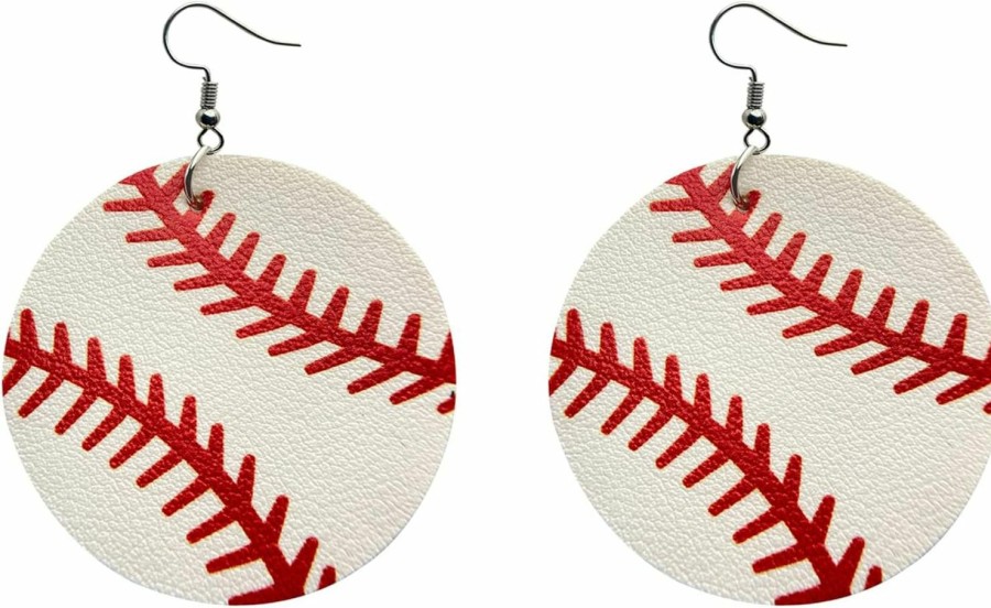 Taichell Baseball Earrings Jewelry Baseball Stud Earring Baseball Pendant Dangle Sports Earrings For Women Jewelry Sets