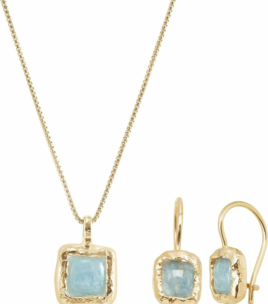 Silpada Silpada 'Mediterra' Earring & Necklace Set In 14K Gold-Plated Sterling Silver Jewelry Sets