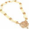 Jewar Jewar Indian Pearl Necklace Long Set Gold Plated Traditional Ad Cz Designer Handmade Bridal Fashion Jewelry For Women Girls Jewelry Sets