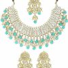 Karatcart Karatcart 22K Goldplated Kundan Necklace Set For Women Jewelry Sets