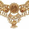 TARINIKA Tarinika Antique Gold Anusri Choker With Temple Design - Jewelry Set For Women Perfect For Ethnic Occasions | Indian Jewelry Sets For Women | 1 Year Warranty* Jewelry Sets