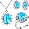 Uloveido Uloveido Women Jewelry Necklace Earrings And Ring Set With Cubic Zirconia Crystals T466 Jewelry Sets