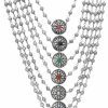 Jwellmart Jwellmart Indian Oxidized Silver Long Statement Partywear Multiline Necklace Fashion Jewelry For Women And Girls Jewelry Sets