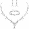 PRETOLE Pretole Bridal Jewelry Set Wedding Necklaces For Brides Prom Costume Jewelry Set For Women And Girls Jewelry Sets