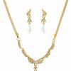 Touchstone Touchstone Indian Bollywood Intricately Crafted Diamond Look Rhinestone Crystal Colorful Wedding Designer Jewelry Necklace Set In Gold Or Silver Tone For Women. Jewelry Sets