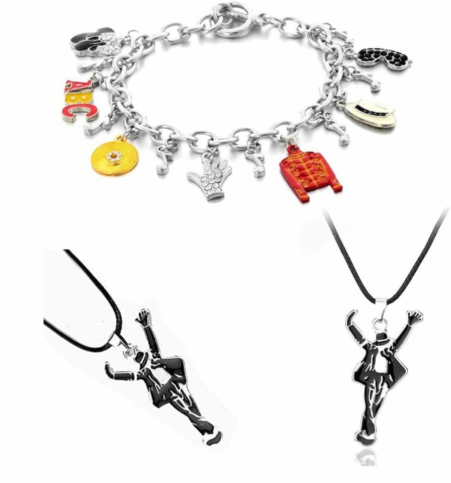 Sumkyle Sumkyle Mj Bracelet With Classic Necklace For Mj Fans Memorial Collection… Jewelry Sets