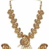 ROFARWORD Rofarword Gold-Plated Brass Premal Antique Indian Jewelry Necklace Set For Women & Girls | Indian Jewelry Jewelry Sets