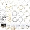 Henoyso Henoyso 78 Pcs Jewelry Sets For Women With 6 Pcs Necklace 16 Pcs Aesthetic Bracelet 36 Pairs Dangle Earrings 20 Pcs Knuckle Rings Valentine Anniversary Birthday Party Gift Jewelry Sets