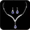 EARENT Earent Bridal Rhinestone Jewelry Set Bride Wedding Necklace Earrings Sets Crystal Choker Necklaces Tassel Dangle Earring Costume Prom Jewelry For Women And Girls(Set Of 2) Jewelry Sets