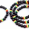 Yuren Yuren Jamaican Rasta Bracelet And Necklace Tricolor Bracelet Men Women Fashion Jewelry Jewelry Sets