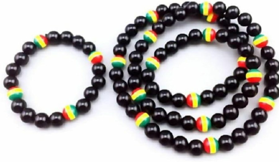 Yuren Yuren Jamaican Rasta Bracelet And Necklace Tricolor Bracelet Men Women Fashion Jewelry Jewelry Sets