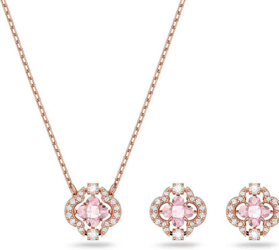 SWAROVSKI Swarovski Sparking Dance Crystal Necklace And Earring Set Jewelry Collection Jewelry Sets