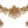 TARINIKA Tarinika Brass Sankha Antique Choker Necklace Set With Temple Design - Indian Choker Necklace For Women | Perfect For Ethnic Occasions | Indian Jewelry Sets For Women Jewelry Sets