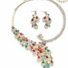 Campsis Campsis Crystal Necklace Gold Bib Style Necklace Jewelry Sets