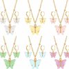 Sasylvia Sasylvia 18 Pcs Acrylic Butterfly Necklace Earrings Set Acrylic Butterfly Pendant Necklace Hoop Butterfly Earrings Colorful Butterfly Jewelry Set Cute Jewelry Valentine'S Day Gifts For Women Girls Jewelry Sets