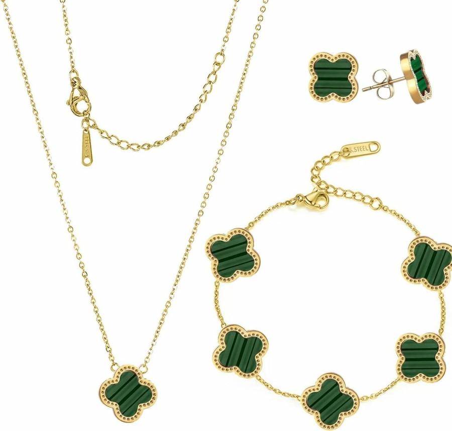 HighSpark Highspark Jewelry Set For Women | Jewelry Set For Women & Girls | Lovely Gift - Green Jewelry Sets