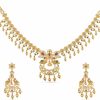 TARINIKA Tarinika Dual Tone Tanu Nakshatra Cz Short Necklace Set With Peacock Design - Indian Jewelry Sets For Women | Perfect For Casual Occasions | Traditional South Indian Necklace | 1 Year Warranty* Jewelry Sets