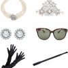 Hudiefly Hudiefly Audrey Hepburn Costume Of 6 Pieces For Audrey Inspired Party Supplies, Great For Halloween Costume, Audrey Hepburn Birthday Parties, And Gift Ideas Jewelry Sets